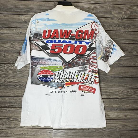 Vintage 1998 NASCAR Winston Cup Series Charlotte UAW-GM 500 Size XXL Chase Auth - Picture 8 of 12